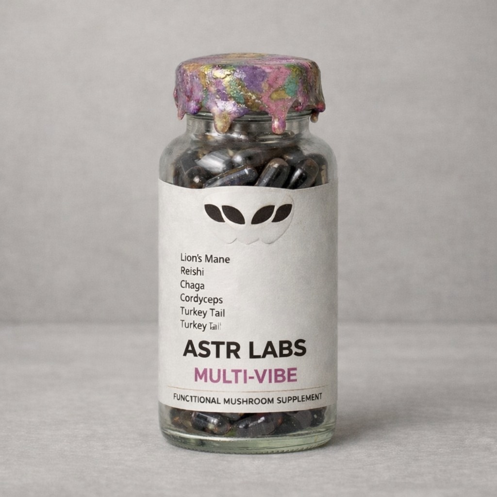 ASTR Labs wax-sealed supplement bottle